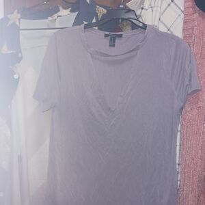 H&M Lavender Bodysuit Top
